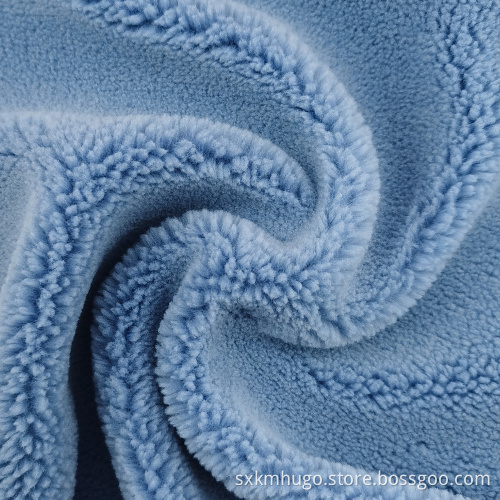 Plain Coral Fleece Offset 100% Polyester Velvet Fabric